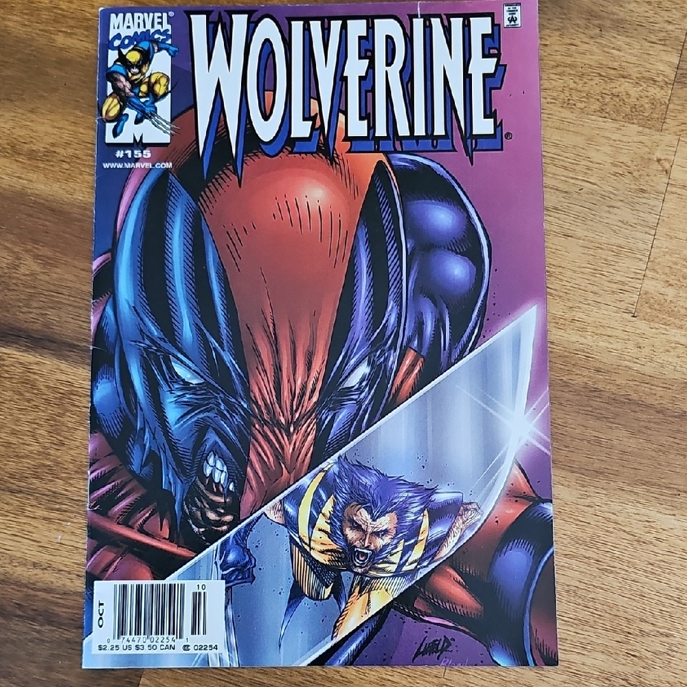Marvel Wolverine Comic with Red and Purple Cover